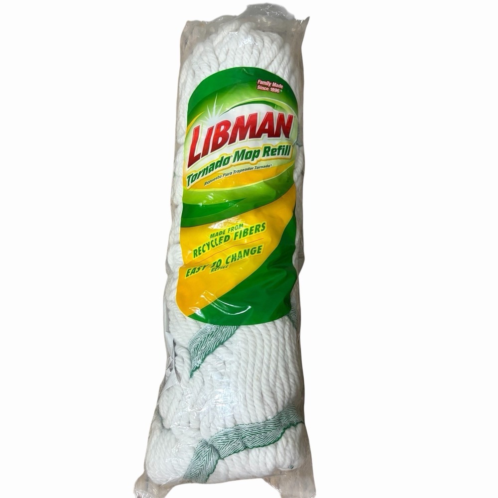 Libman Tornado Mop Refill Head Easy to Change Made with‎ Recycled Fibers NEW